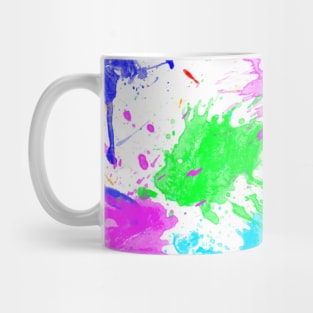 Watercolor splatter effect, brush strokes, spray texture Mug